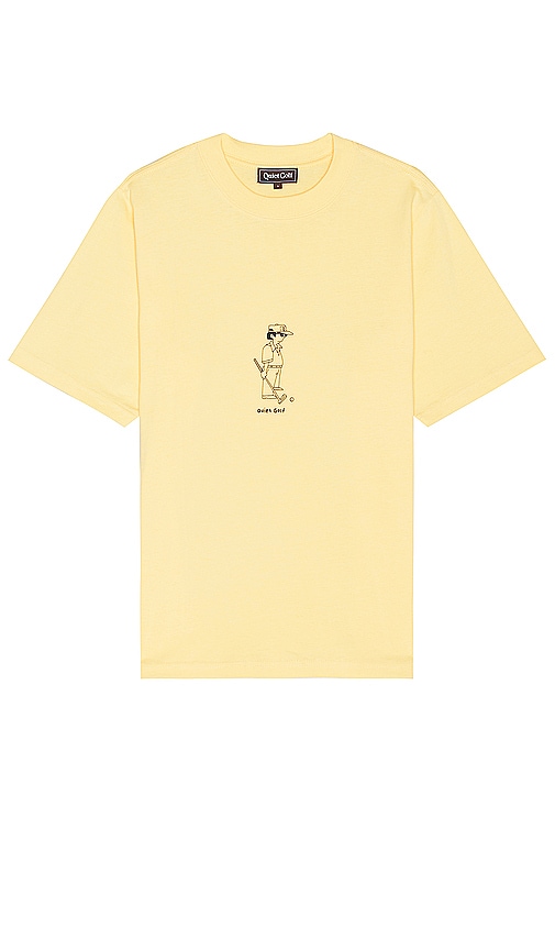 Shop Quiet Golf Golf Dad T-shirt In Yellow