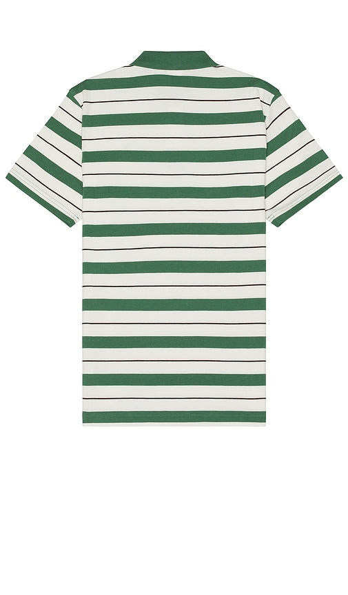 Shop Quiet Golf X Puma Sunday Stripe Polo In Green