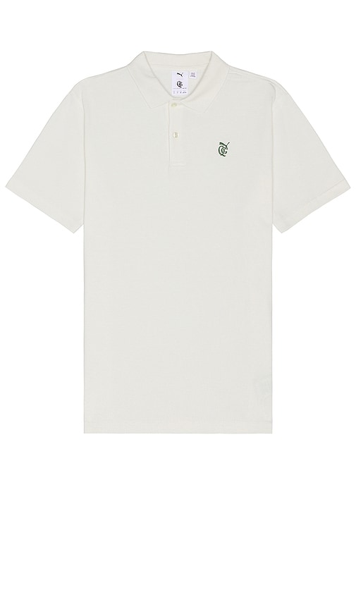 Shop Quiet Golf X Puma Post Round Polo In Ivory