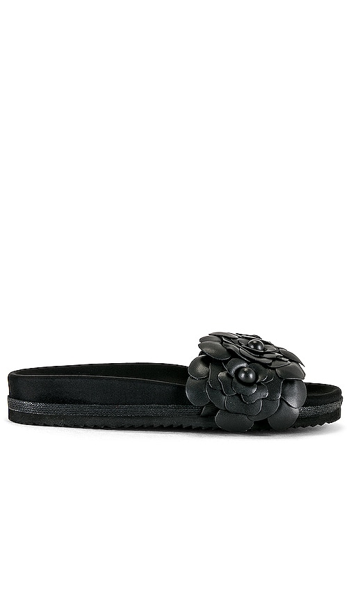 R0am Fleur Slide Sandal In Black