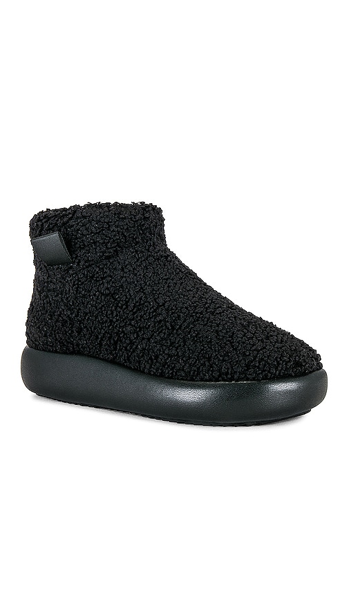 Shop R0am Fuzzy Magic Moon Bootie In Black