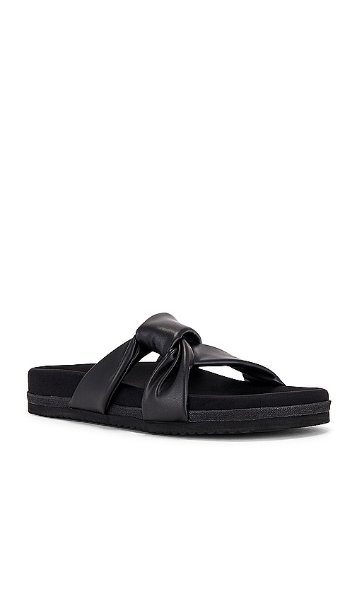 Shop R0am Side Slip Sandal In 黑色