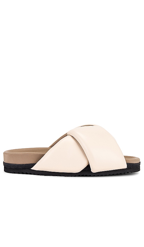 R0AM Foldy Puffy Sandal in Cream