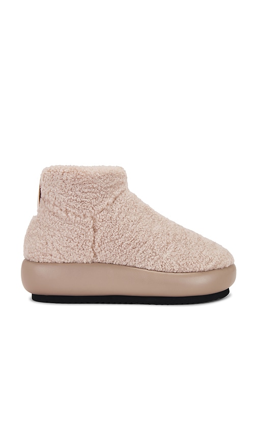 Shop R0am Fuzzy Magic Faux Fur Moon Bootie In Cement