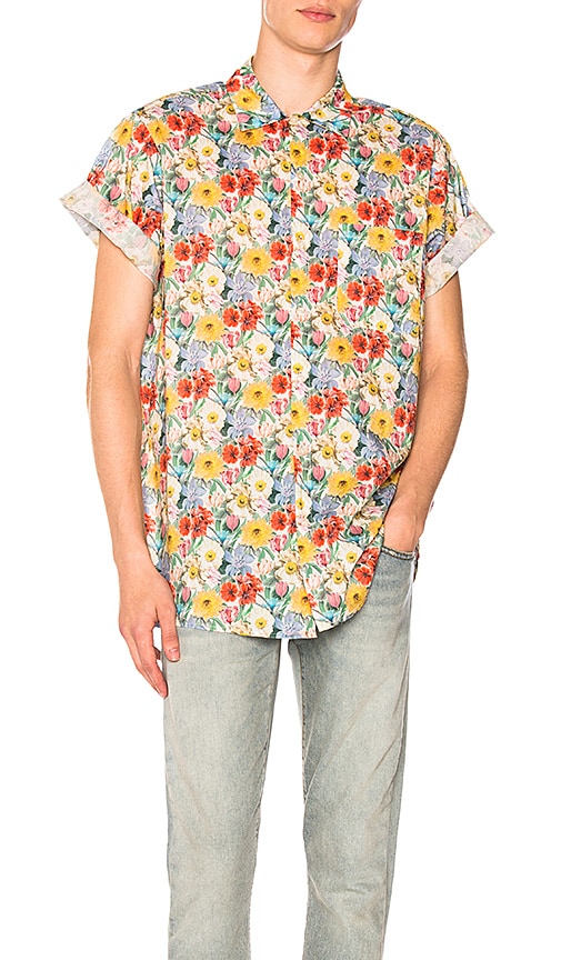 R13 Skater Shirt in Multi Floral REVOLVE