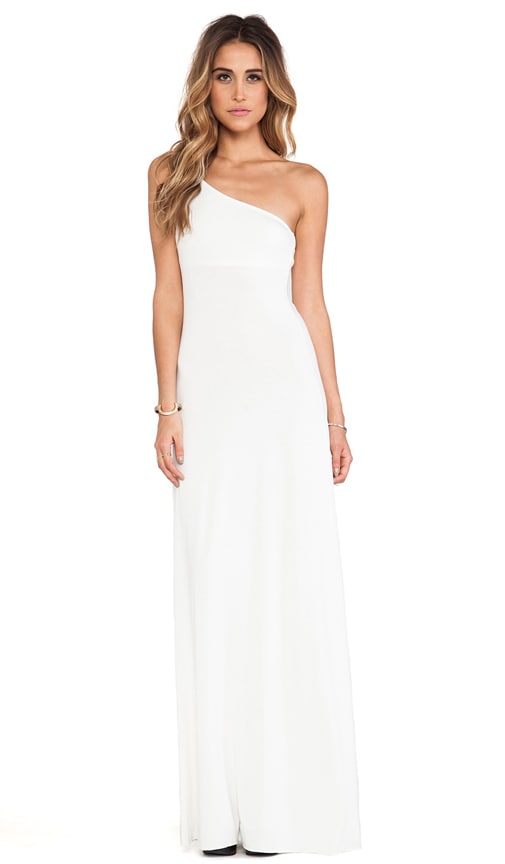 Rachel Pally Conrad One Shoulder Dress in White | REVOLVE