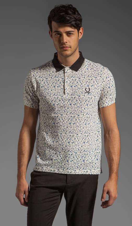 Fred Perry x Raf Simons Fred Perry Floral Print Shirt Polo