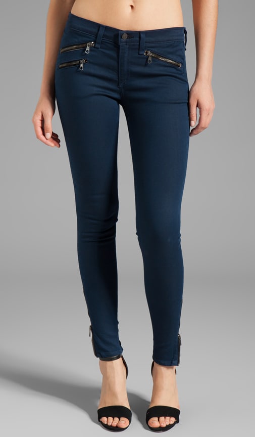 Mid Rise Zipper Legging