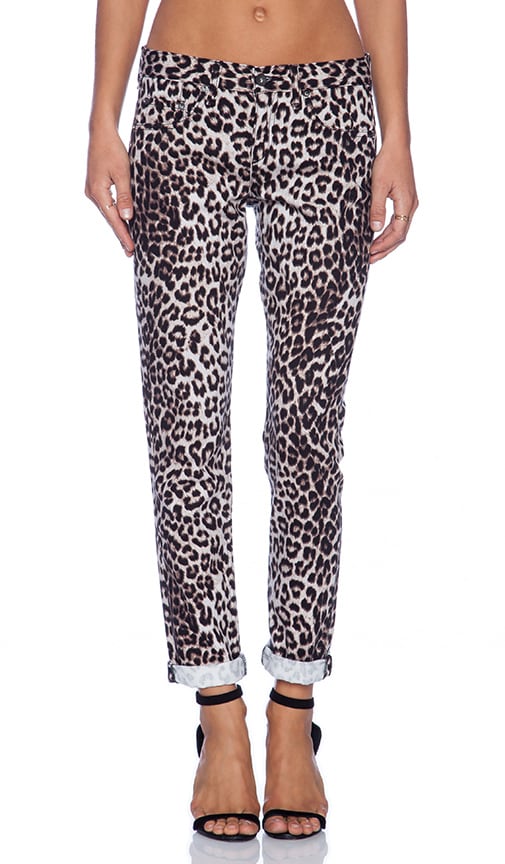 leopard boyfriend jeans