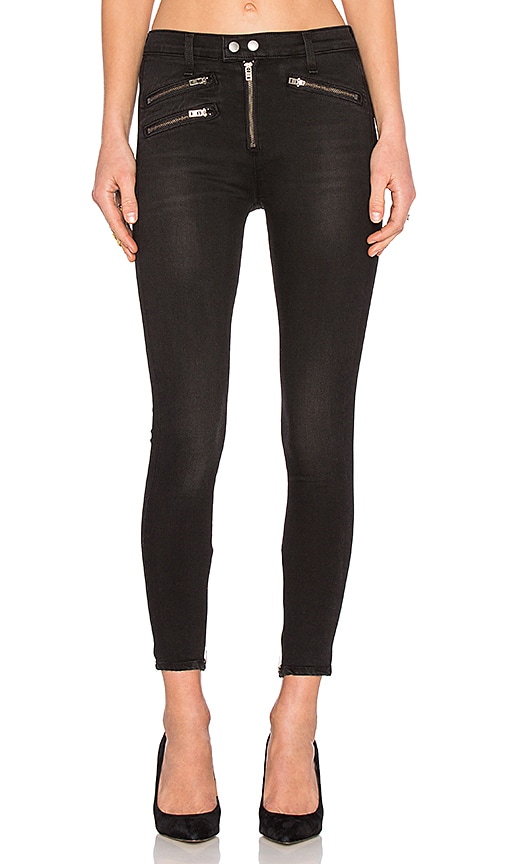 high waisted biker jeans