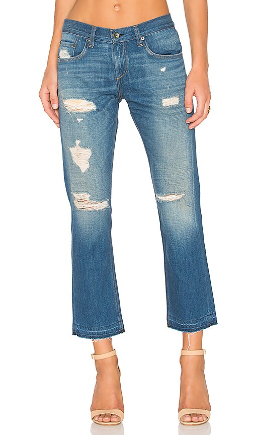 Jeans Rag & Bone Boyfriend Déchirés Et Destroy — Taille 29, Lavage Moyen