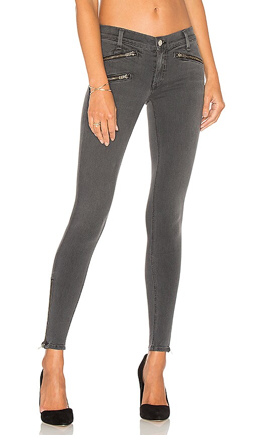 Exposed Zipper Jean