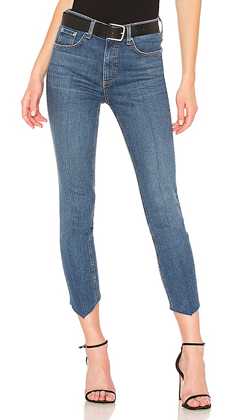 high rise ankle skinny