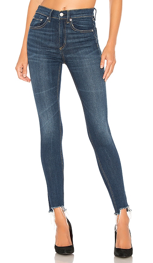 rag and bone high waist ankle skinny jeans