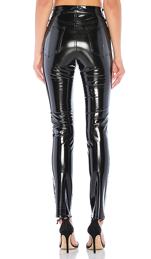 rag and bone high rise vinyl skinny