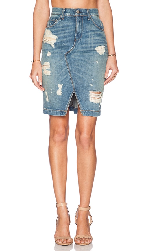 rag and bone denim skirt