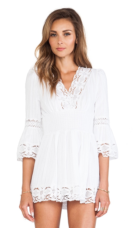 Raga Long Sleeve Boho Dress in White | REVOLVE