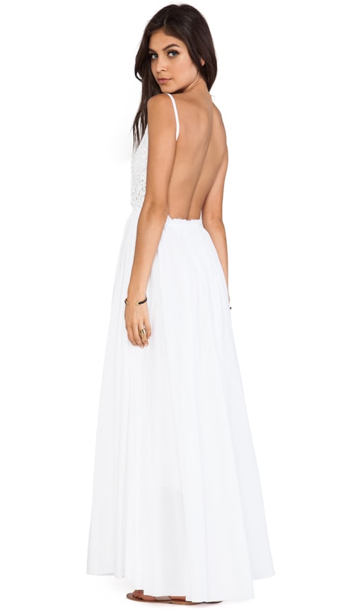Raga Backless Maxi Dress in White
