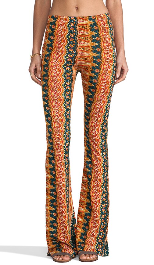 Printed Wide Leg Pants