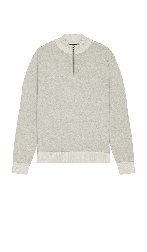 Rails Waylon Quarter Zip Sweater In Gray