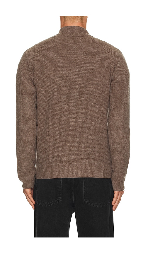 Rails Stark Quarter Zip Sweater In Brown