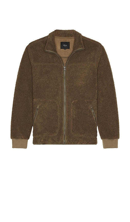 Rails Clark Full Zip Jacket In Brown