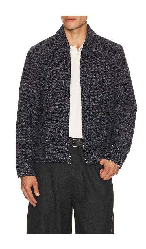 Rails Tillman Jacket In Navy Static Plaid