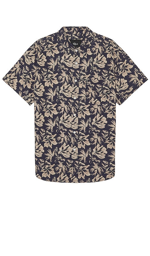 Rails Carson Shirt In Floral Expression Navy Brown