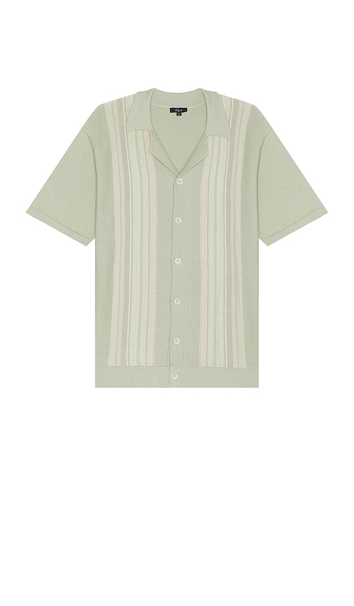 Shop Rails Silas Shirt In Sage Iridescent Multi