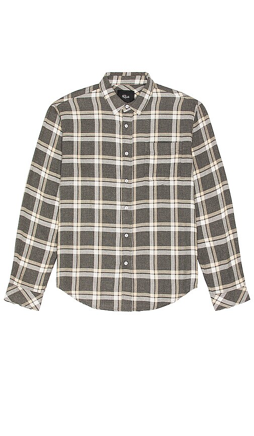 Rails Lennox Shirt in Charcoal Ghurka Melange