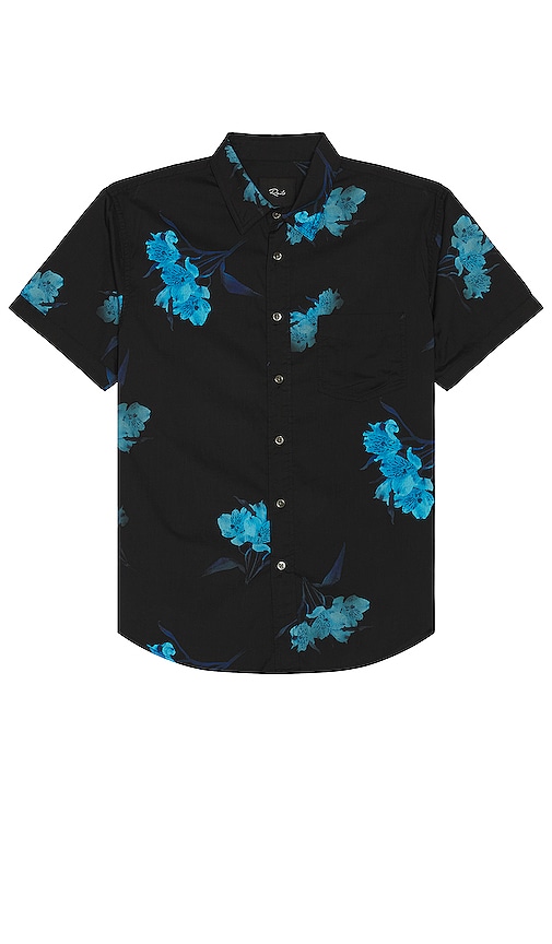 Rails Monaco Floral Short Sleeve Button-up Shirt In Surreal Flower Onyx