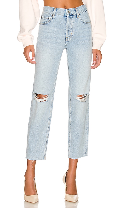Rails Atwater Slouchy Straight in Faded Blue Distress | REVOLVE