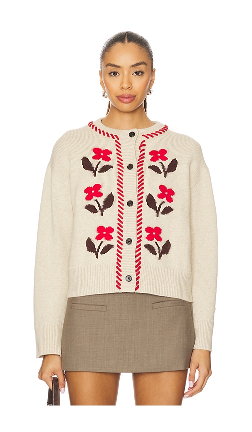 Rails Mavie Cardigan Carmine Floral In Neutral