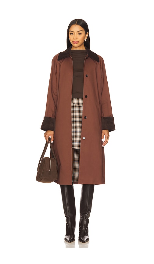 Rails Levy Corduroy Trim Jacket In Brown