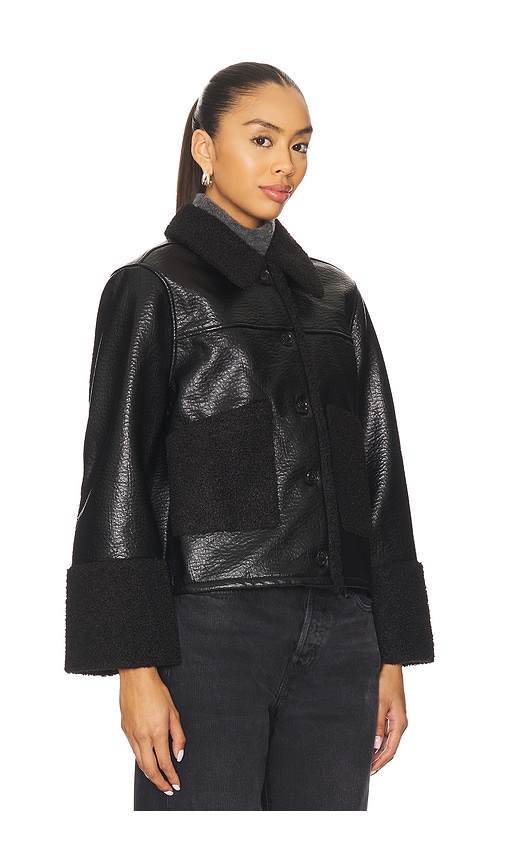 Rails Dria Jacket Black Shearling In Black