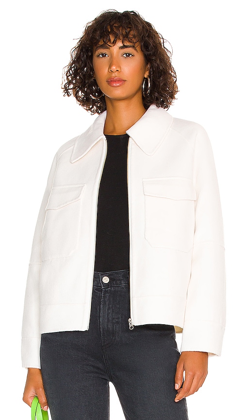 Rails Cheyenne Zip-front Wool-blend Jacket In White | ModeSens