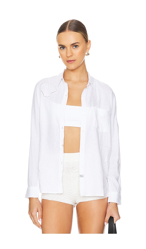 Shop Rails Charli Button Down Top In White