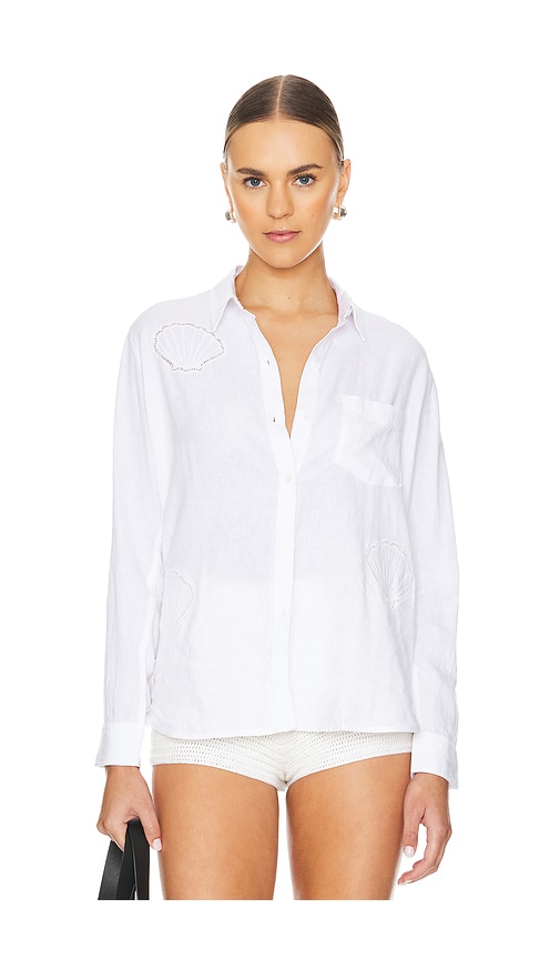 Shop Rails Charli Button Down Top In White