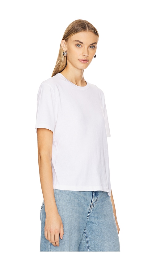 Shop Rails Cotton Cashmere Short Sleeve Tee In 화이트