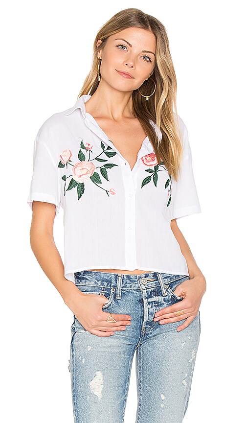 Gretta Embroidered Button Down