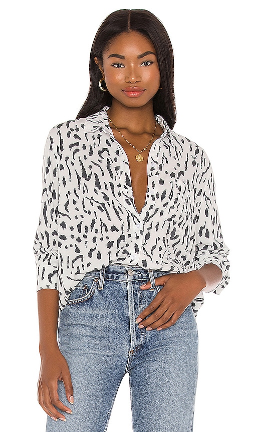 Rails Rocsi Top in Ivory Cheetah