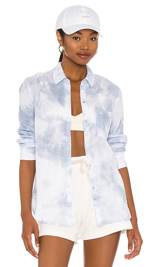 Rails Ellis Tie Dye Gauze Shirt In Cascade