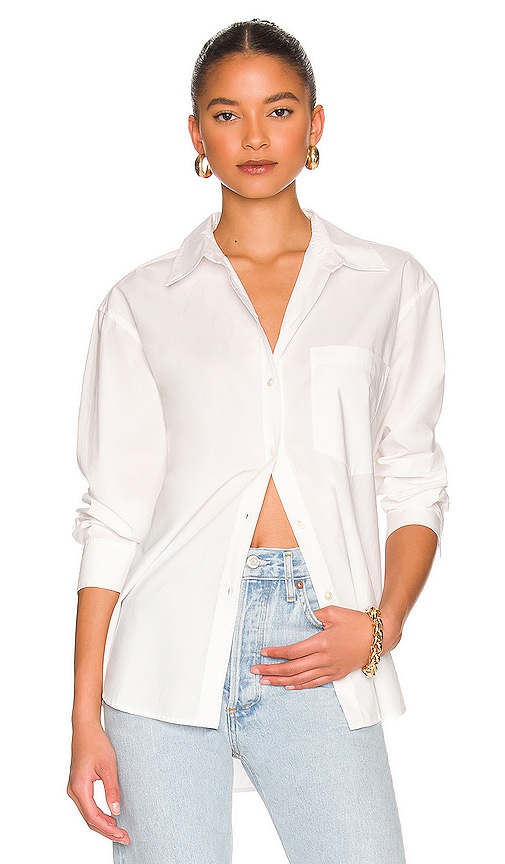 Rails Arlo Button Up in White | REVOLVE