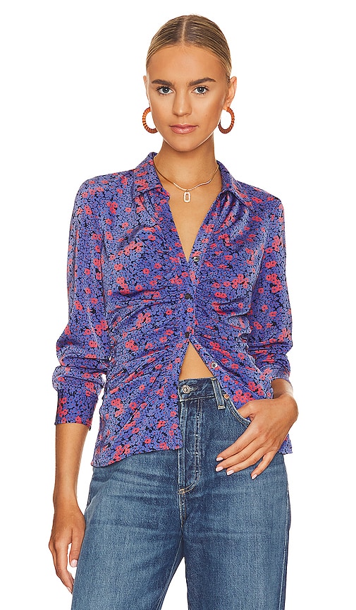 Rails Lisa Button Down Top in Bloom