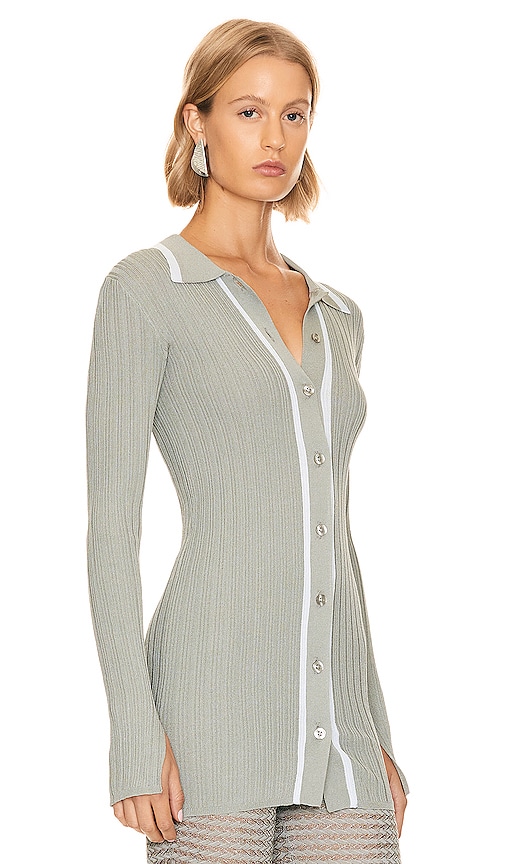 Shop Remain Knit Slim Cardigan In Griffin Grey Combo