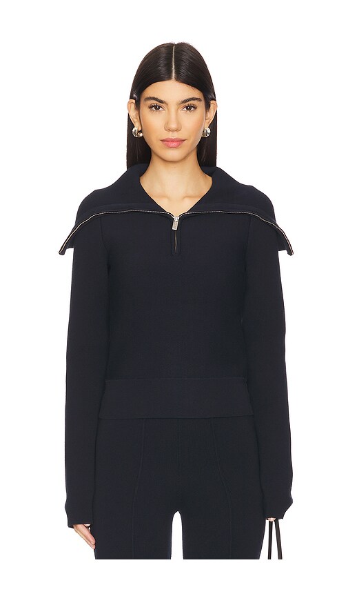 Zipped Collar Sweater