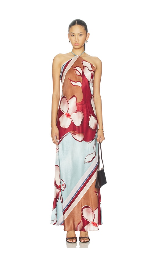 Roame. Tulula Halter Dress In Multi