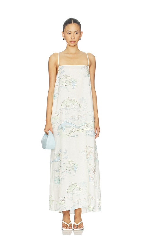 Roame. Carolina Maxi Dress In White