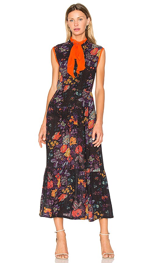 purple floral maxi dress