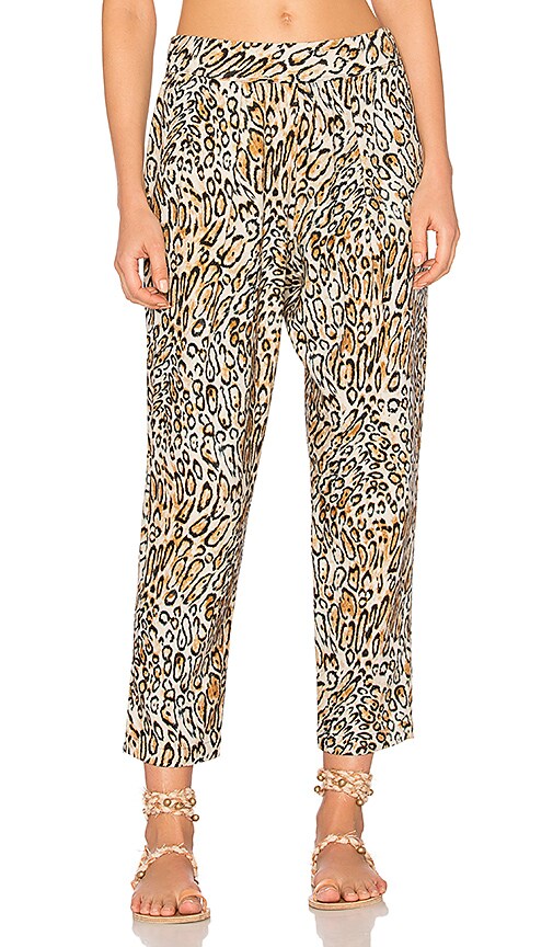 Raquel Allegra Easy Pant in Classic Leopard | REVOLVE